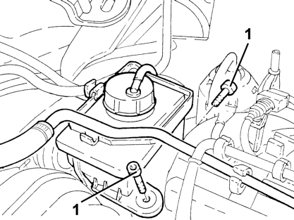Power steering fluid reservoir - r+r - includes bleeding