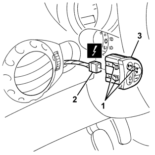 Panel with trip computer and headlamp alignment adjustment switches r r