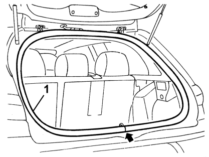 Tail gate compartment strip - r+r