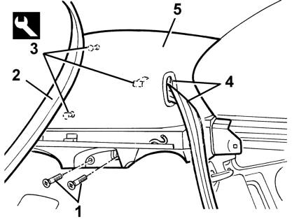 Rear pillar trim - r r