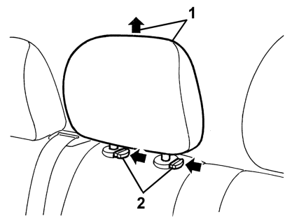 Rear seat central armest r r