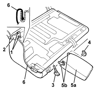 Central rear seat belt r r