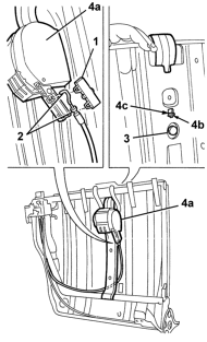 Central rear seat belt r r
