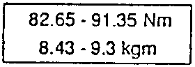 Cylinder head nuts diagram with numbered parts