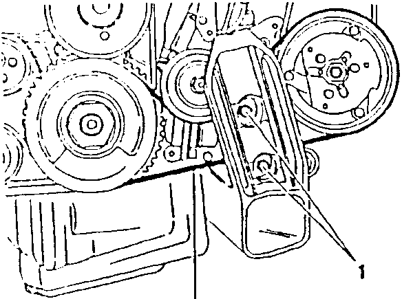 Power steering pump drive belt diagram showing pulleys and belt