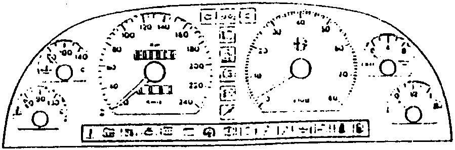 '95 Version Instrument Panel D