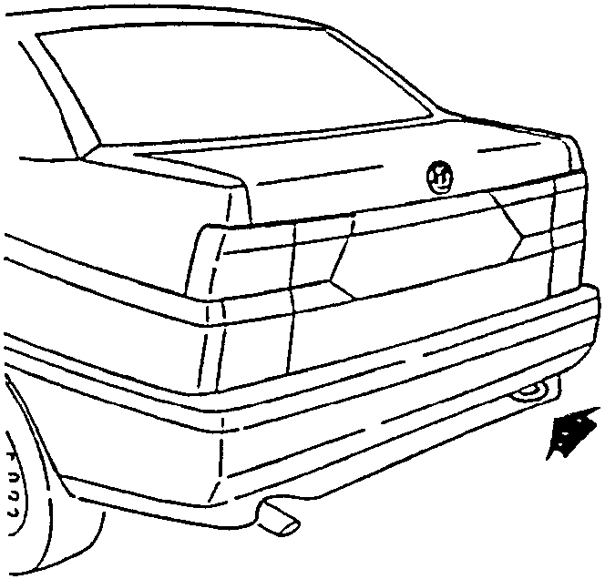 Rear tow hook illustration