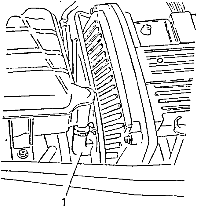 Engine coolant delivery hose disconnected from expansion tank
