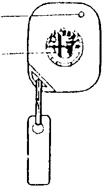 Transmitter diagram showing parts A, B, C, D. Part A is a luminous led, part B is a control button, part C is a luminous led, and part D is a memorising button.