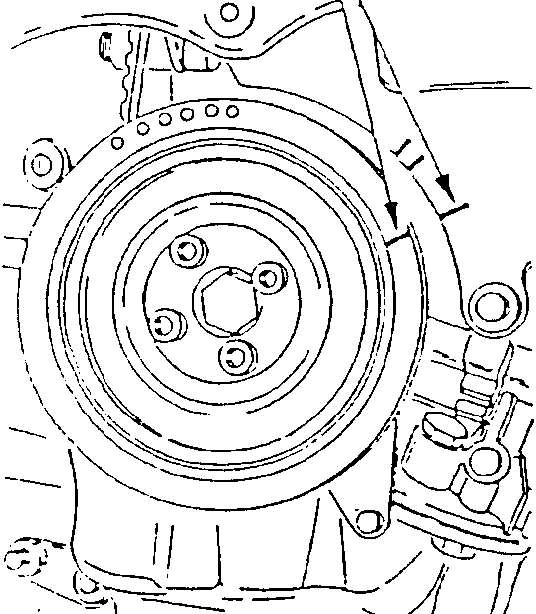 Crankshaft pulley with bolt holes