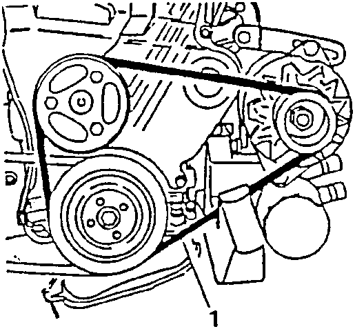 Alternator and water pump drive belt