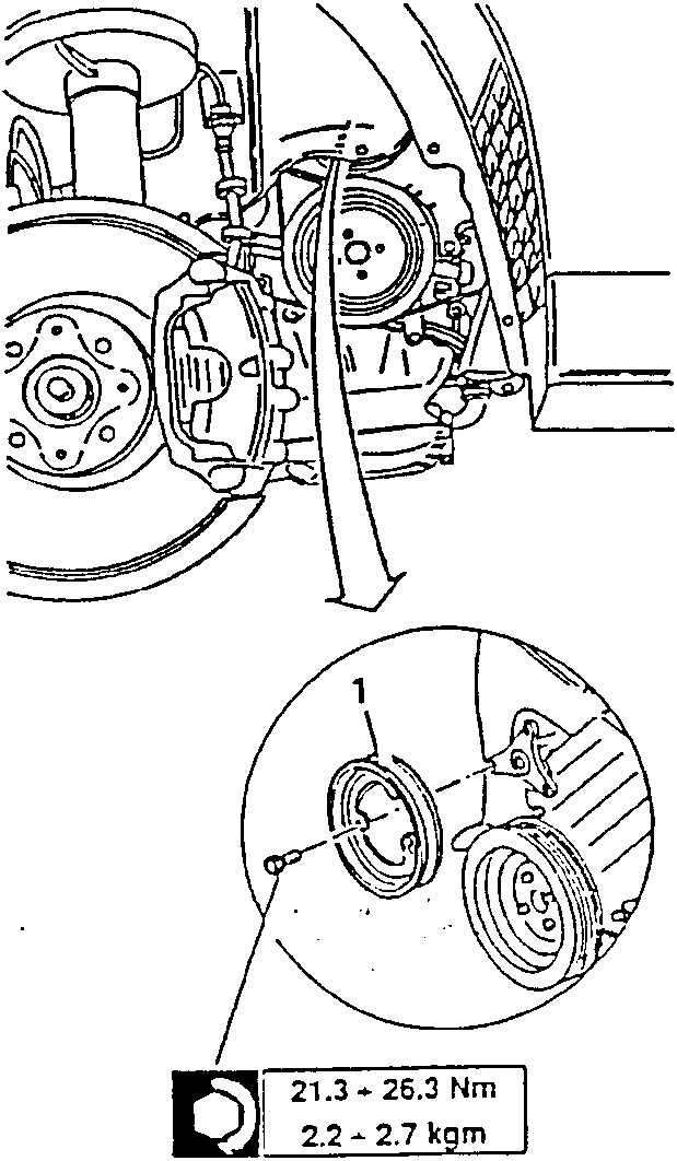 Water pump pulley with torque specification