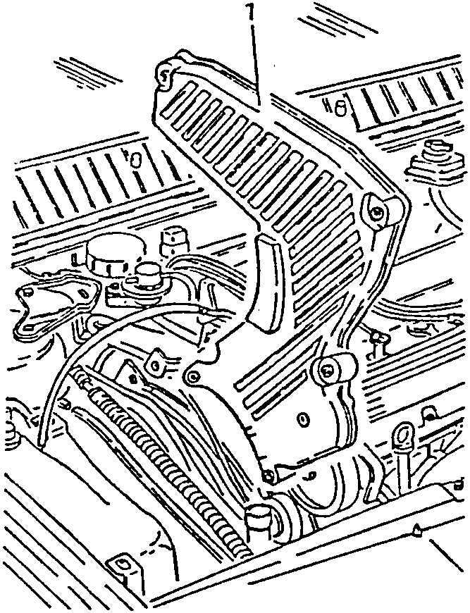 Diagram showing the engine with a timing belt cover being removed, revealing the timing belt and pulleys