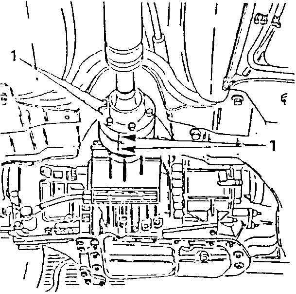 Coupling between front section of drive shaft and central differential