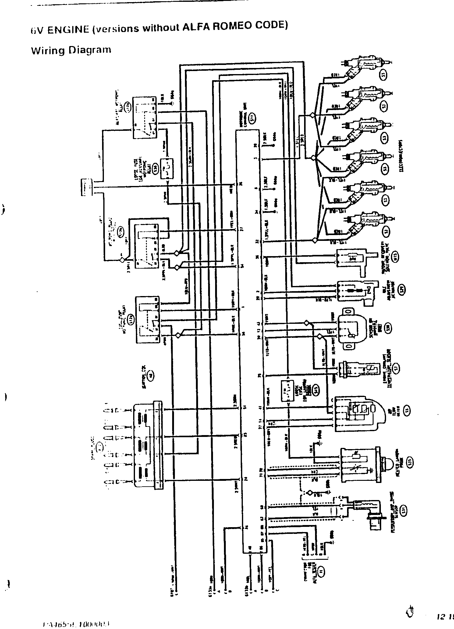 Wiring diagram – Motronic ignition and injection system