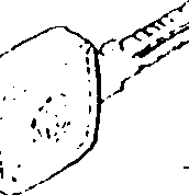 Electronic key with transponder