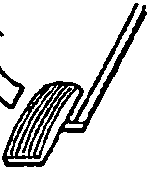 Throttle switch position diagram showing ON and OFF states