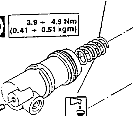Clutch cylinder assembly with torque specification box