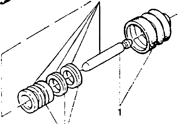 Clutch piston and spring assembly