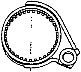 Close-up view of fork design A