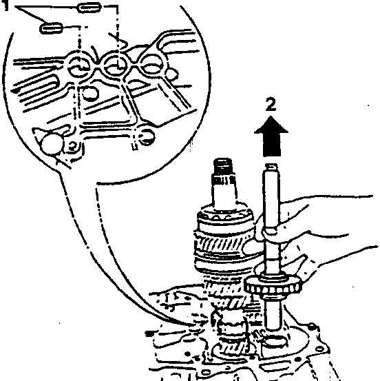 Reverse speed idle gear and shaft removal