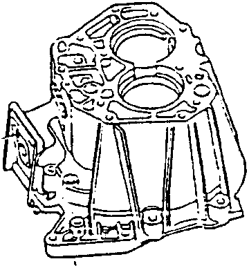 Illustration showing speed control rod being removed from gearbox housing