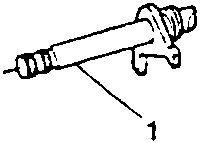 Diagram showing gear shift lever component
