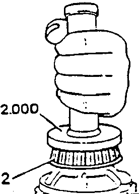 Diagram showing tool 1.821.062.000 installing bearings into a gear assembly