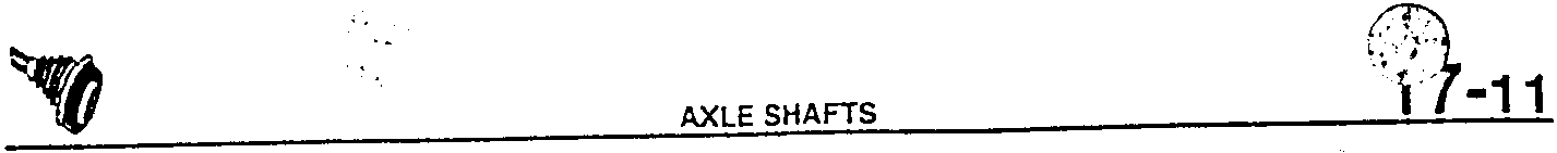 Axle shafts section diagram for vehicle repair reference