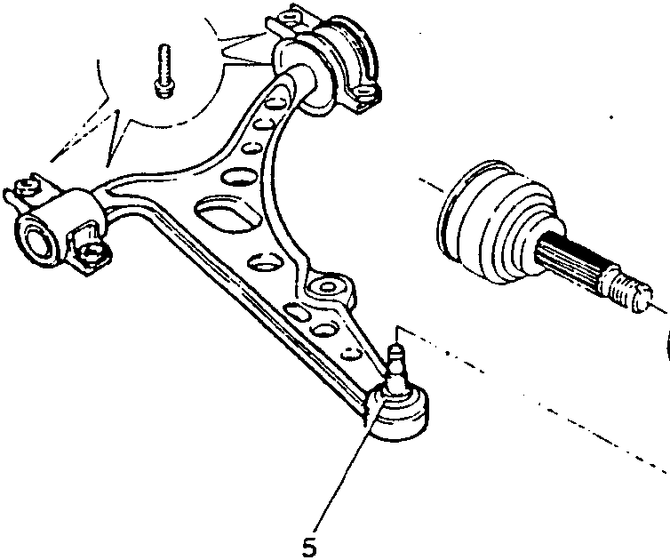 Front suspension components including wheel support and constant speed joint
