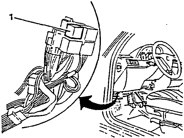 Relay located under instrument panel
