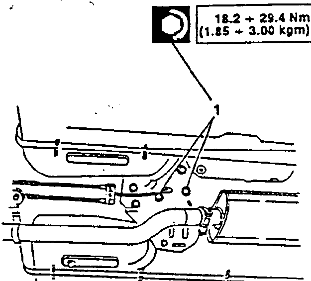 Torque specification for engine mount bolts