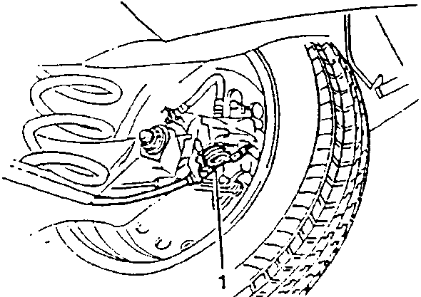 Handbrake lever adjustment with spanner