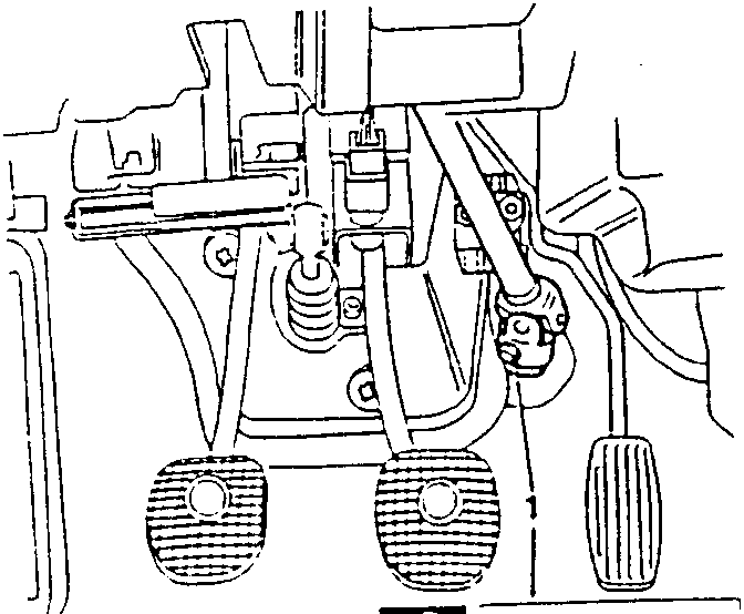 Steering column and pedals with torque value 21 ÷ 17 Nm (2.14 ÷ 1.73 kgm)