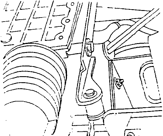 Fuse location bracket between battery and air-flow meter