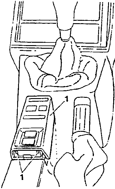 Diagram showing removal of control panel moulding with labeled part 1.