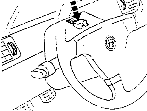 Hazard warning light switch location