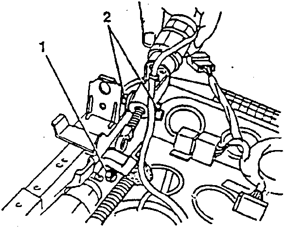 Diagram showing loosening the nut securing the motor retaining clamp and withdrawing the electric motor controlling the seat height.