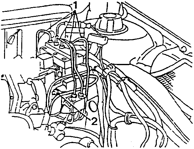 Control unit with hydraulic connections