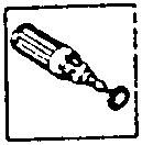 Illustration showing a drill tool for removing welds
