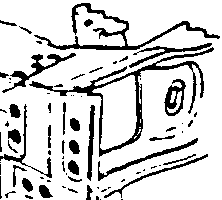 Close-up of component 2 with labeled parts A and B