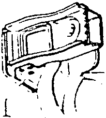 Close-up of component 2 with labeled parts A and B