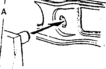Close-up of mounting point A