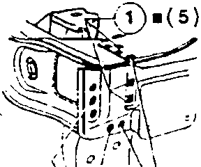 Illustration showing bracket positioning with reference points