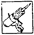 Icon of a spray can for applying sealant or rust-proofing.