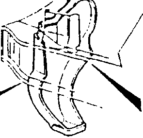 Illustration showing a close-up of a component with areas marked 2 and 3 for rust-proofing.