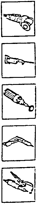 Tools for removal: drill, chamfering machine, etc.