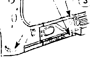 Close-up illustration of pillar lower section with callout ③