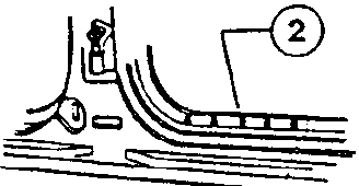 Close-up of weld area with chamfering tool