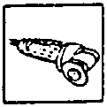 Close-up of a tool, possibly a drill bit or screwdriver